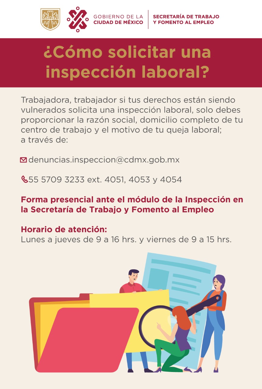 Inspecciones a los Centros de Trabajo